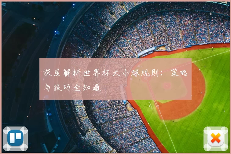 深度解析世界杯大小球规则:策略与技巧全知道